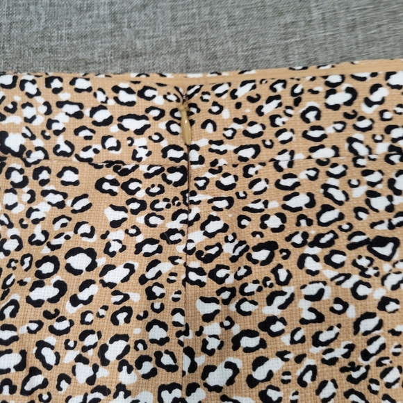 NWT J. Crew Leopard Animal Print Cotton Mini Skirt Size 20 - Picture 5 of 7